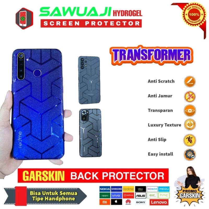 Garskin Back Protector Transparan Skin Antijamur Motif Transformer Melindungi HP dari Jamur Bisa di cetak untuk semua tipe Handphone 1