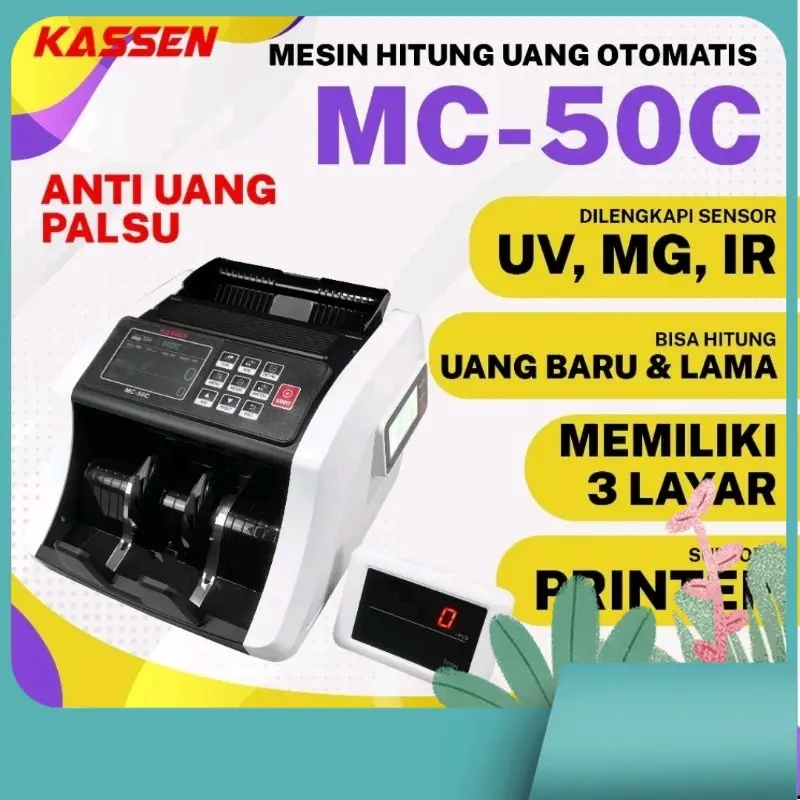 Mesin Hitung Uang Otomatis Kassen MC-50C