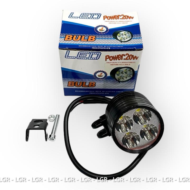 Đèn Trợ Sáng L4 Rẻ Hộp Xanh Loại 1 Full Phụ Kiện Lắp Mọi Loại Xe , Phụ Tùng Phụ Kiện Xe Máy