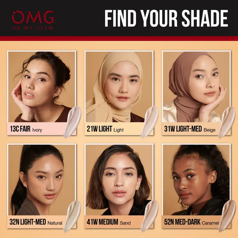 OMG Oh My Glam Coverlast Liquid Foundation - Alas Bedak 2