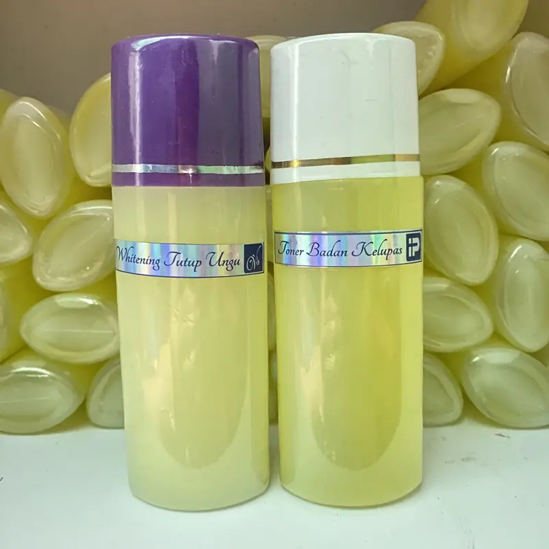 P.2in1 HB MLM & TONER BADAN HB LOTION TUTUP UNGU - PENCERAH BADAN DOSIS TINGGI - Cair mudah menyerap - Lotion Pemutihan 5