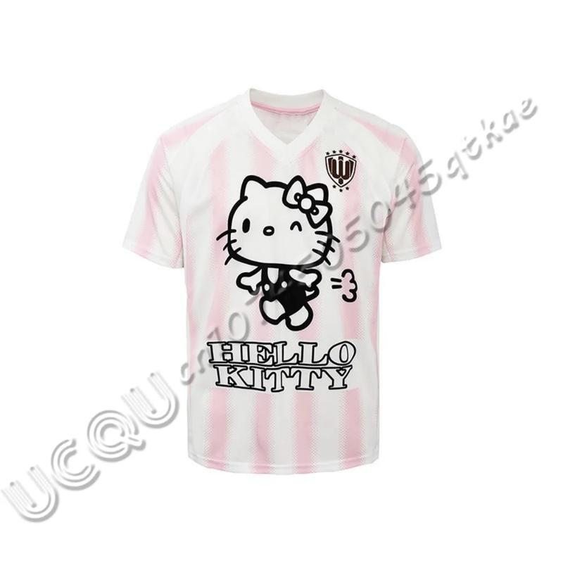 Product Introduction of Đồ Quần Áo Thể Thao Sanrio Hello Kitty, MINISO, Dành Cho Nam Và Nữ, Cổ Chữ V, Nhẹ Và Thoáng Khí, Thời Trang, Áo Thun Ngắn Tay, Bán Chạy 9