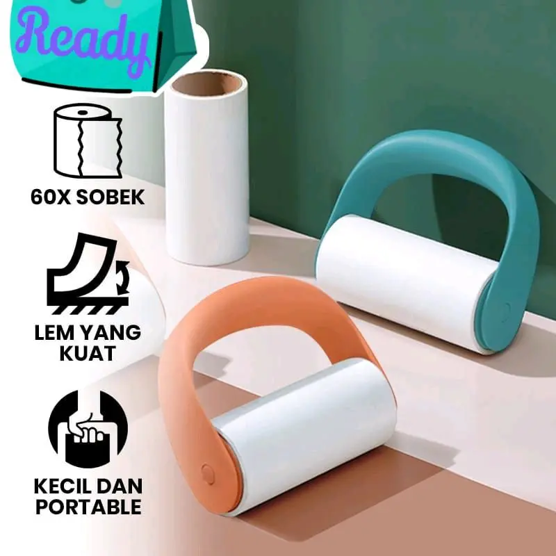roller tint besar 60 sobekan kertas penghilang bulu hewan debu