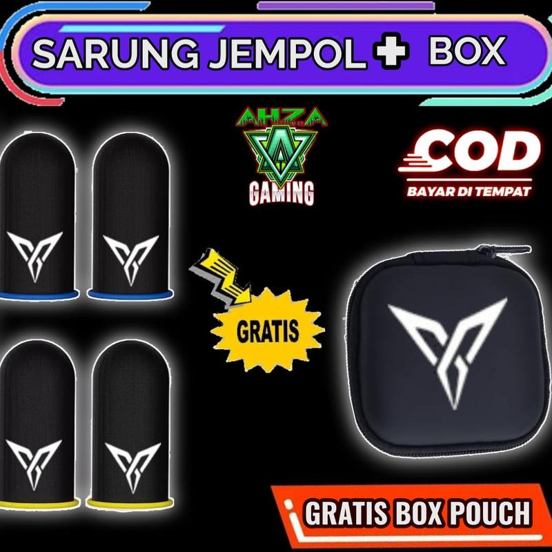 Product Introduction of COD - MURAH Sarung Jempol BIGETRON + BOX POUCH Sarung Game Ml Ff Pubg Anti Basah 2