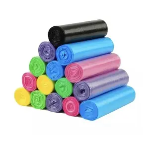 Kantong Sampah Plastik 45X50cm isi 15 lembar Keranjang Roll Plastic trash Warna Macaron