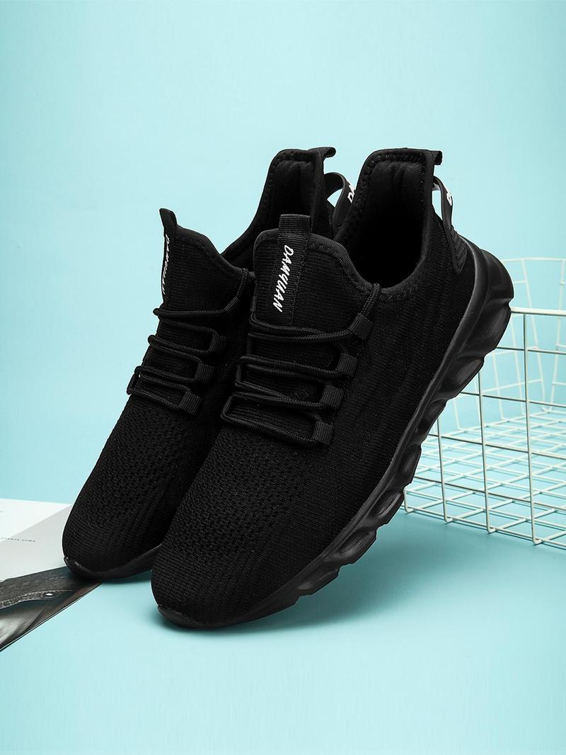 Product Introduction of Men's Minimalist Lace Up Low Top Mesh Sneakers, Casual Breathable Comfortable Sports Running Shoes, All-match Basic Shoes for Daily Wear 9