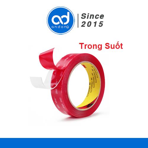 Băng Keo 2 Mặt Cường Lực VHB 3M 4910 Trong Suốt Siêu Dính