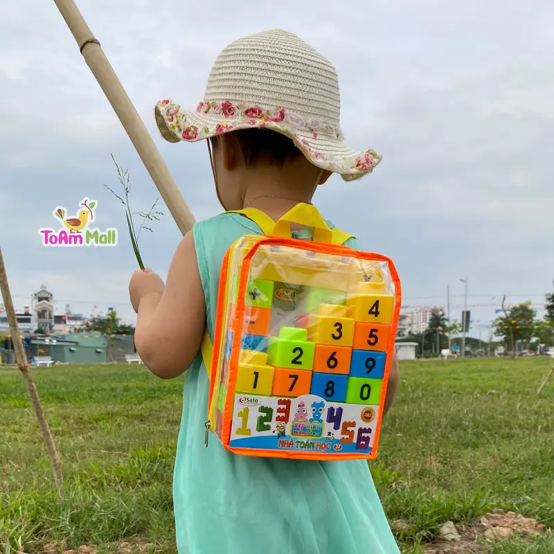 Bộ Xếp Hình Loại To Nhựa An Toàn Hàng Việt Nam Cho Bé Từ 1 Tuổi - Toy, Tháo Lắp 5