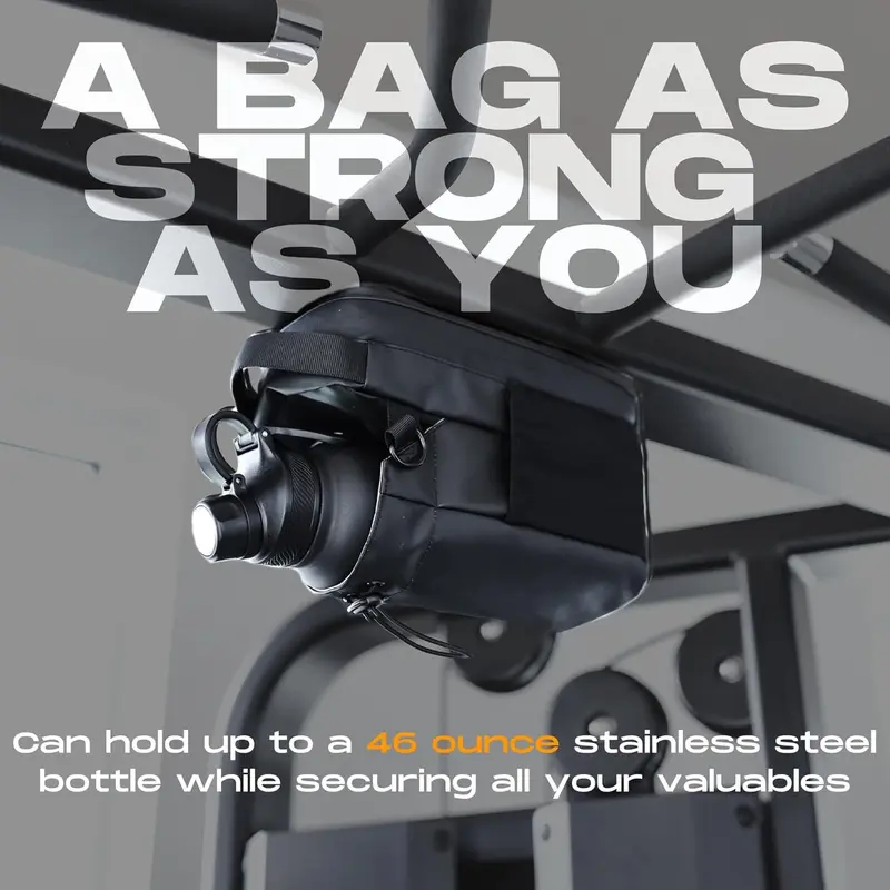 Magnetic Gym Bag, 1 Count Large Capacity Sports Bag, Portable Multifunctional Gym Bag, Water Bottle Holder, Home Organizer for Gym, Outdoor, Travel 2