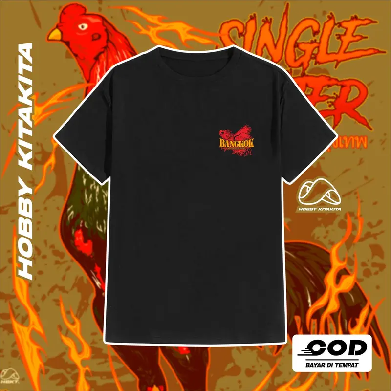 KAOS AYAM JAGO SABUNG AYAM BANGKOK KLASIK PAKHOY MANGON BIRMA Baju Ayam Hobby Botoh Oblong Distro Pria Wanita | Hobbykitakita 2