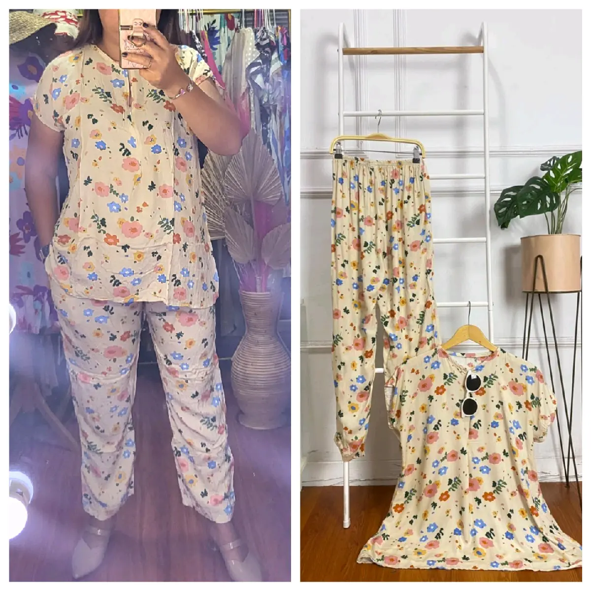 PAJAMAS TANGAN PENDEK CELANA PANJANG Busui  Nyaman