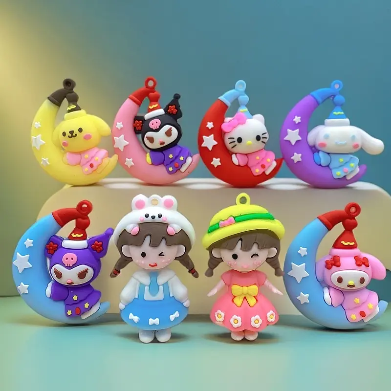 Búp Bê 3D Hoạt Hình, Chỉ Có Kuromi Và Thiết Kế Cô Gái Bện, Thủ Công Tự Làm 4