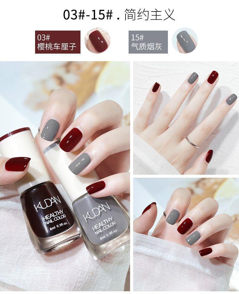 Product Introduction of Sơn Móng Tay Không Nướng, Nhanh Khô, Lâu Trôi, Không Lột, Không Thấm Nước, Màu Trắng, Không Rách 26