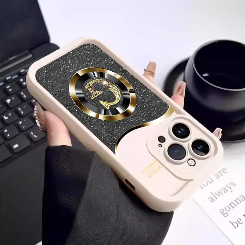 Softcase For Samsung J6 Plus J6 + J6 Prime J7 Pro J7 Prime A02 A022 A03 Core A10 A7 2018 A750 F Grand Prime Plus J2 Prime J2 Ace J4 + J4 Plus J4 2018 J415 M02 M022 M21 2020 2021 M30s On7 2016 Case Lembut Silikon Simple Letter Lens Protection Cassing 2