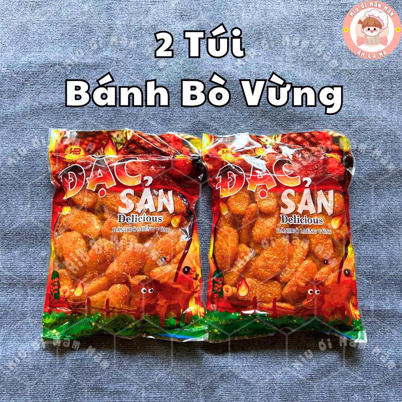 Bánh Bò Miếng Vừng Đặc Sản Gói Siêu To - Miễn Ship Food Ăn Vặt Snack Thức Ăn 0