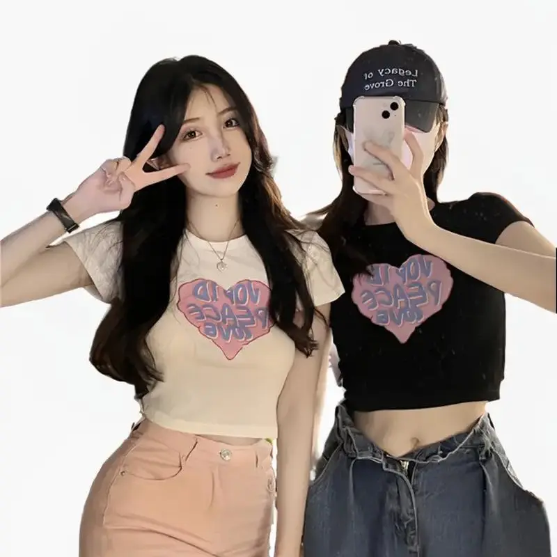 Clova BJ377 Baju Wanita Atasan Polos Crop Top Santai Lengan Pendek Kaos Kekinian Fashion Korean Oblong Panjang Oversize Serut Dewasa Basic Katun Simple Hitam Cewek 7