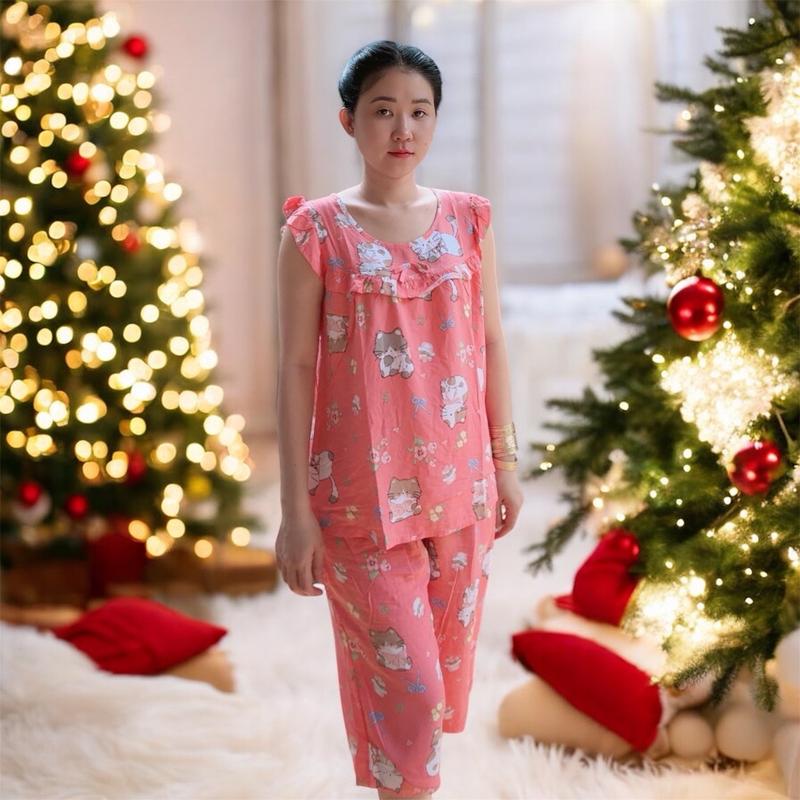 Size 3 (55 _60kg)BỘ TAY CÁNH TIÊN QUẦN LỬNG/có 2 túi Tole lanh 2 da người lớn Nữ