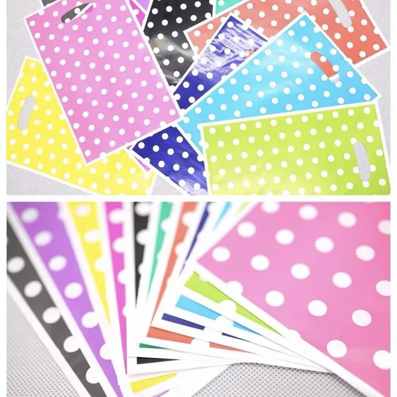 Product Introduction of 10PCS Polka dots Lootbag Printed Gift Bags ( 17cm x 25cm) Happy Birthday Party YAKARI Partynneds 15