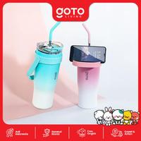Gambar [COD] Goto Living X Mak San Firo Tumbler Vacuum Stainless Tahan Panas Dingin Botol Minum 12L #CR - PINK ROSE dari Goto Living Kota Tangerang 3 Tokopedia