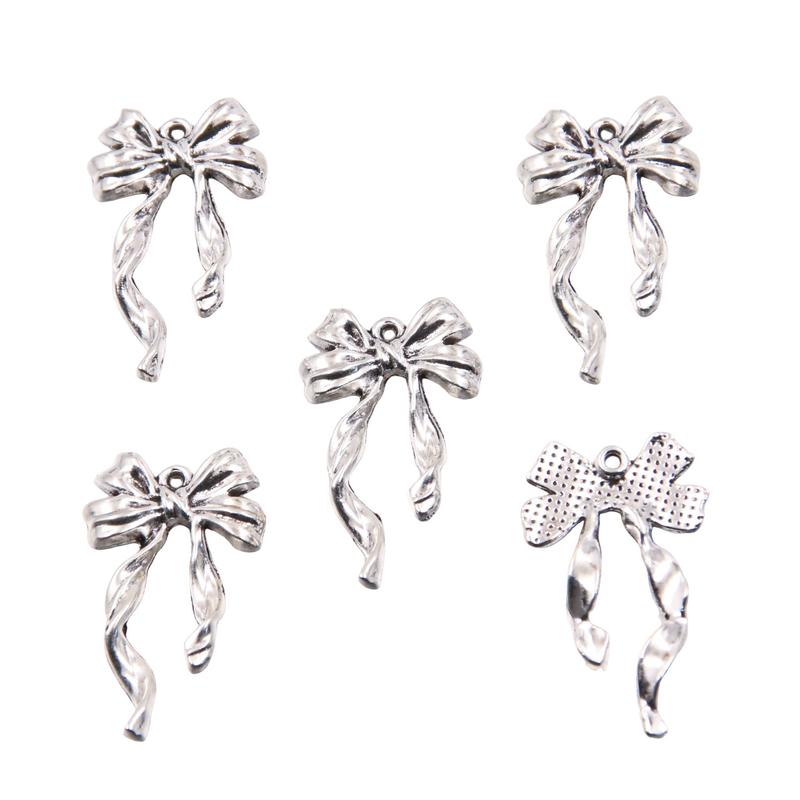 Product Introduction of Charm Mặt Dây Chuyền, 10 Thắt Nơ, Hợp Kim Tự Làm Nóng Bỏng, Rỗng, Dễ Thương, Làm Bằng Tay, Thích Hợp Cho Vòng Cổ Và Vòng Tay, Phụ Kiện Trang Sức Diy Kim Tuyến 15