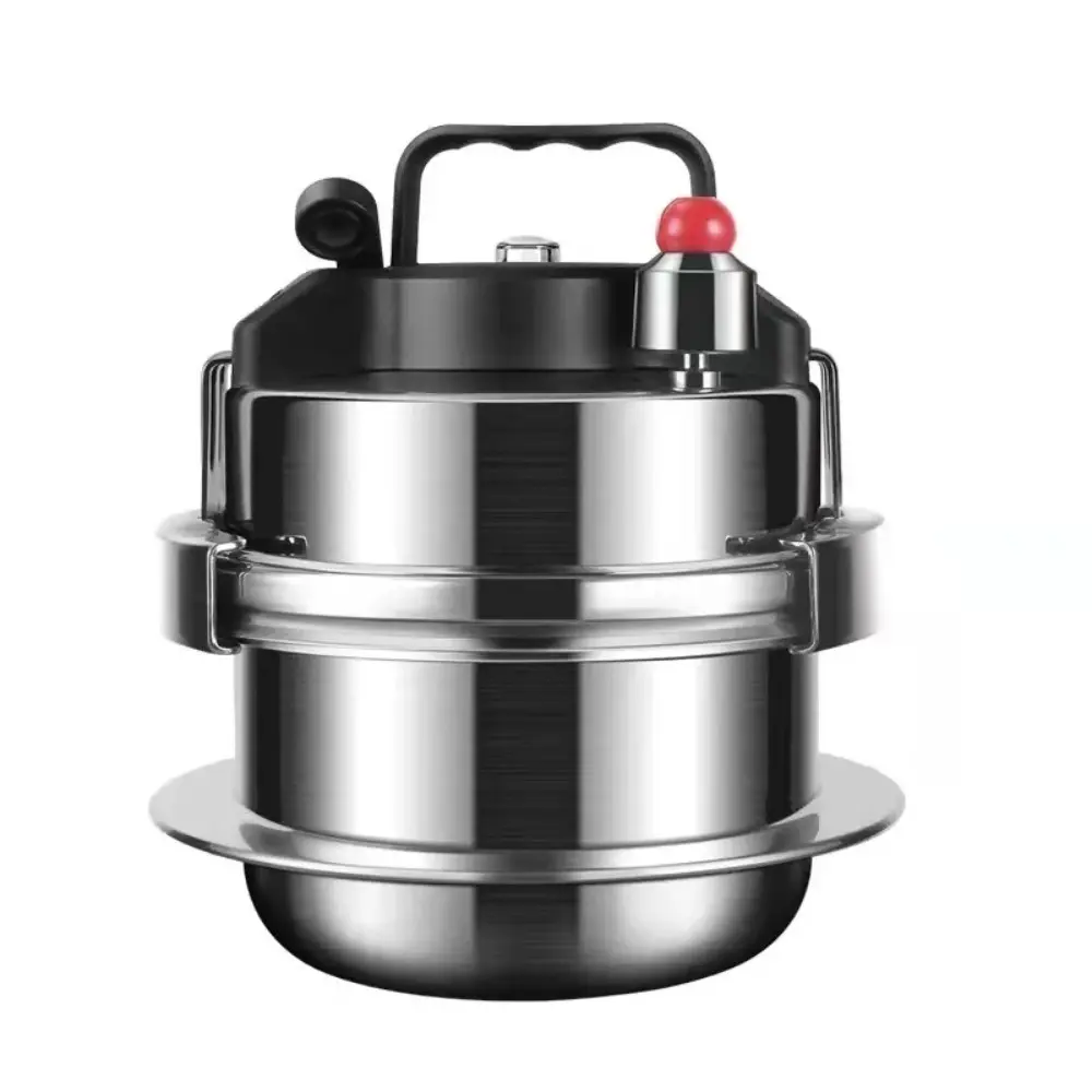 Multifunctional 0.8L/1.2L/1.6L/2L Pressure Cooker Stainless Steel Uncoated Cooking Pressure Cooker Mini Pressure Pot Home Gas Induction Cooker
