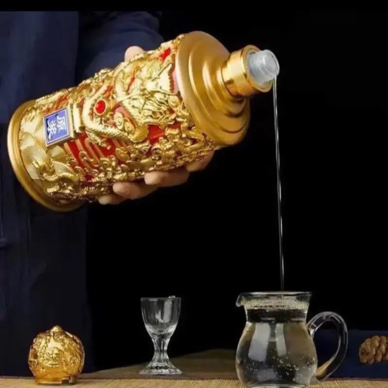 Bình Đựng Đựng Rượu Đế Vương Khảm Rồng, Thể tích : 1lít. 3