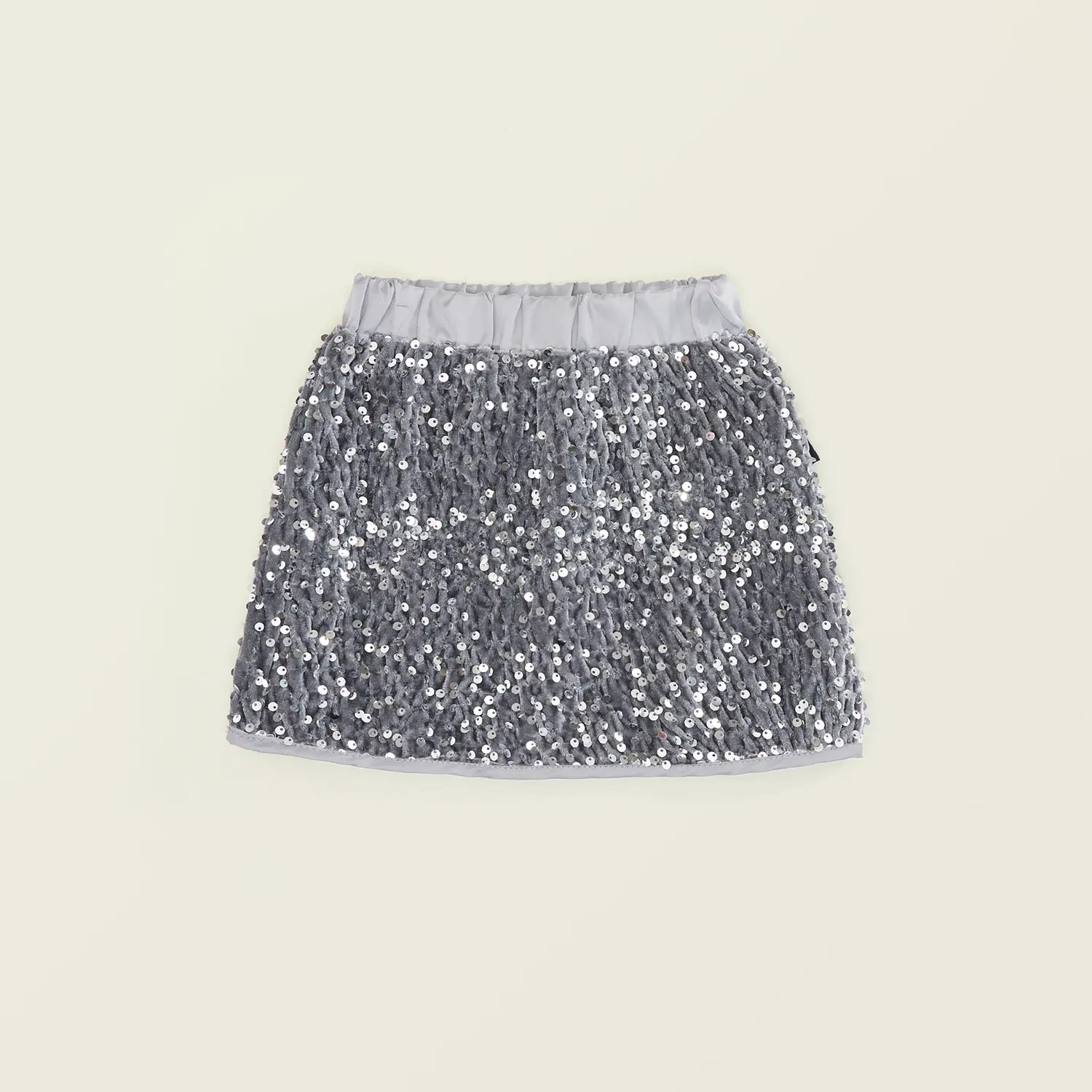 Girls' Korean Style Sequin Skirt  Spring and Summer New Children Light Luxury Fashionable A- line Skirt