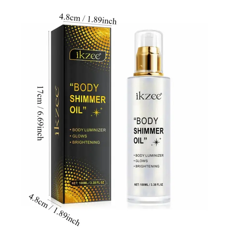 Body Glitter Oil, 1 Box Long-lasting Illuminating Body Oil, Moisturizing Body Makeup, Multifunctional Body Makeup for Party, Festival, Daily Use, Cosmetic 1