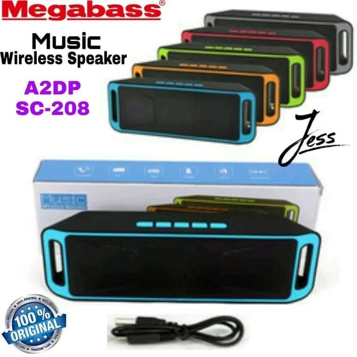 speaker bluetooth SC208 stereo megabass 0
