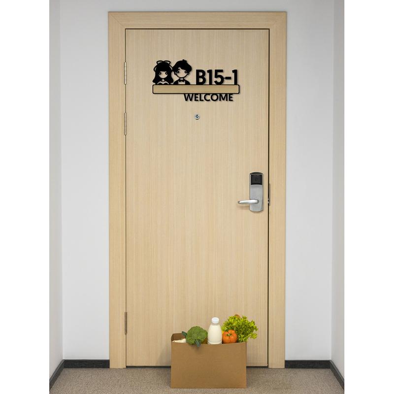 Bảng số nhà, homestay, biển số căn hộ bằng gỗ dán hoặc treo tường thiết kế theo yêu cầu decor theo phong cách vintage 5