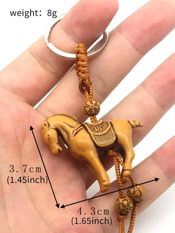 Cute Elephant Design Keychain, Boho Style Beaded Decor Pendants Keychain for Women & Men, Fashion Accessories for Bag Decoration, Charms 7