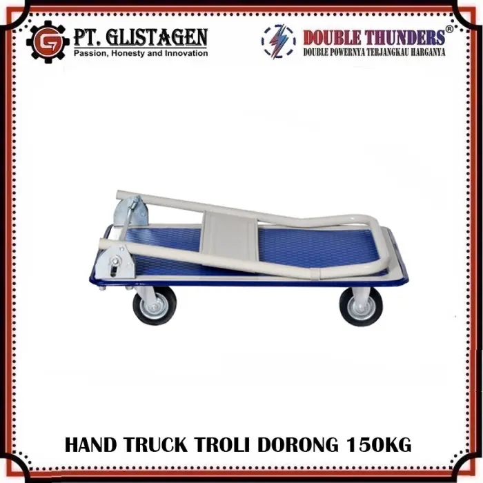 DT Hand Truck Troli / Gerobak Besi 150Kg Double Thunders Trolley 1
