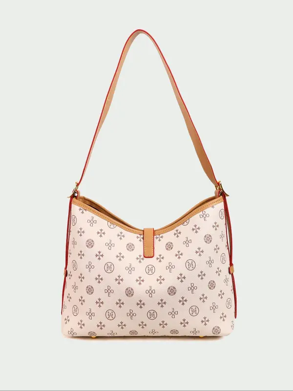 Women's Fashionable Floral Print Underarm Bag, Casual PU Leather Shoulder Bag for Daily Used, Trendy Versatile High-quality Daily Commuting Bag 6