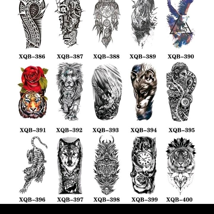 tato temporer model XQB terbaru siraja hutan&serigala 0