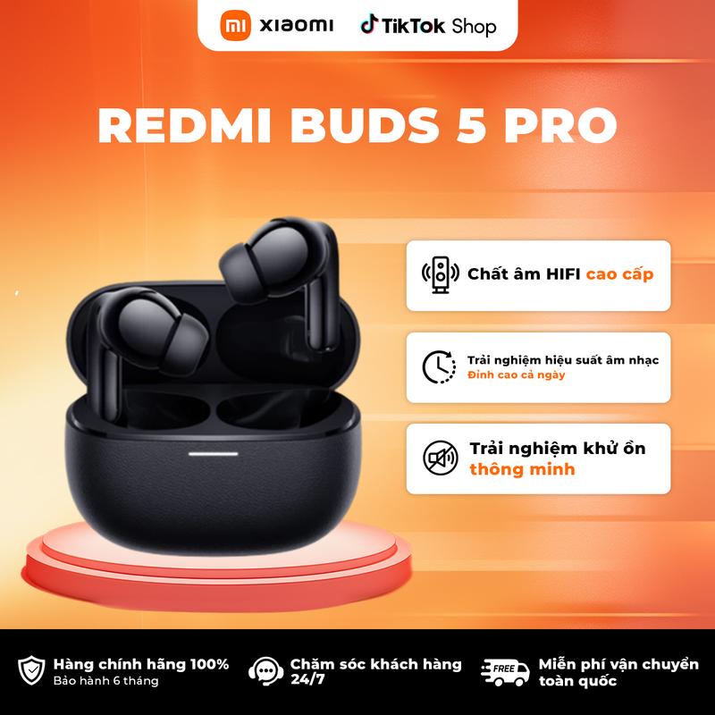 Tai nghe Xiaomi Buds 5 Pro chống tiếng ồn Phiên bản quốc tế Nghe Nhạc