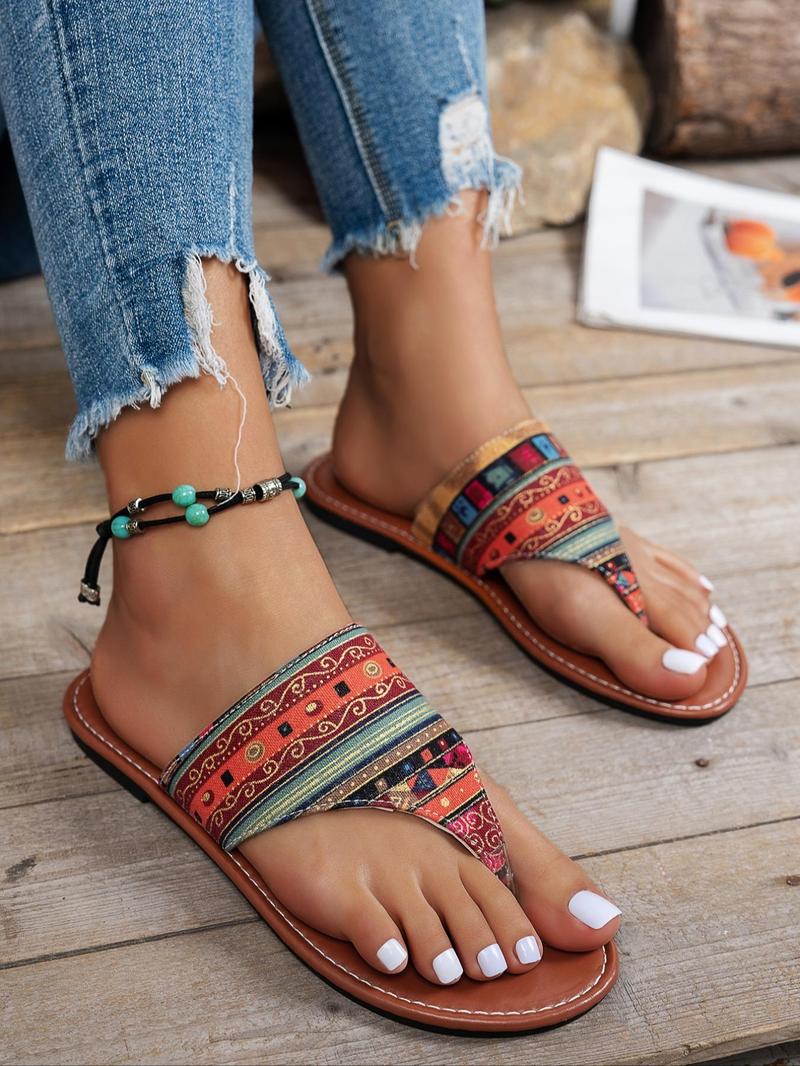 Product Introduction of Women's Boho Style Colorful Barefoot Sandals, Fashionable Barefoot Sandals for Summer, Casual Vacation Beach Sandals for Women & Girls, Footwear 2