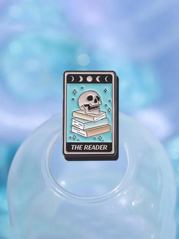 Creative Skull & Book Pattern Brooch, Fashion Alloy Badge for Daily Clothing Decor, Trendy All-match & Exquisite Brooch for Birthday Gift 5