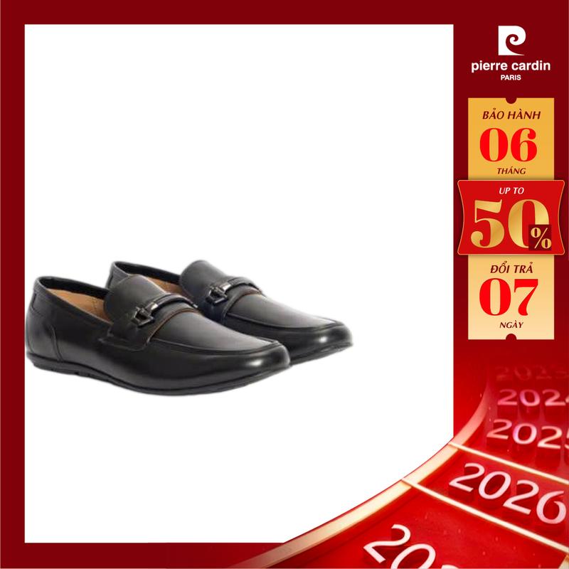 Giày Lười Nam da bò nhập khẩu có khóa kim loại nổi bậc Pierre Cardin - PCMFWLF 529