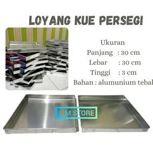 LOYANG KUE UKURAN 30x30x3 cm