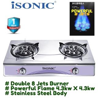 ISONIC IGB-288SS DAPUR GAS STAINLESS STEEL - TikTok Shop Malaysia