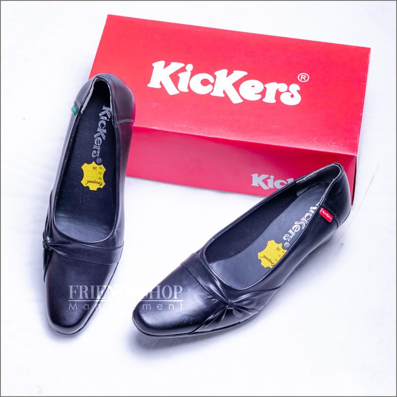 Sepatu Pantofel Cewek Sepatu Kickers Sepatu Kerja Sepatu Formal Sepatu Kickers Sepatu Bahan Kulit Asli 1