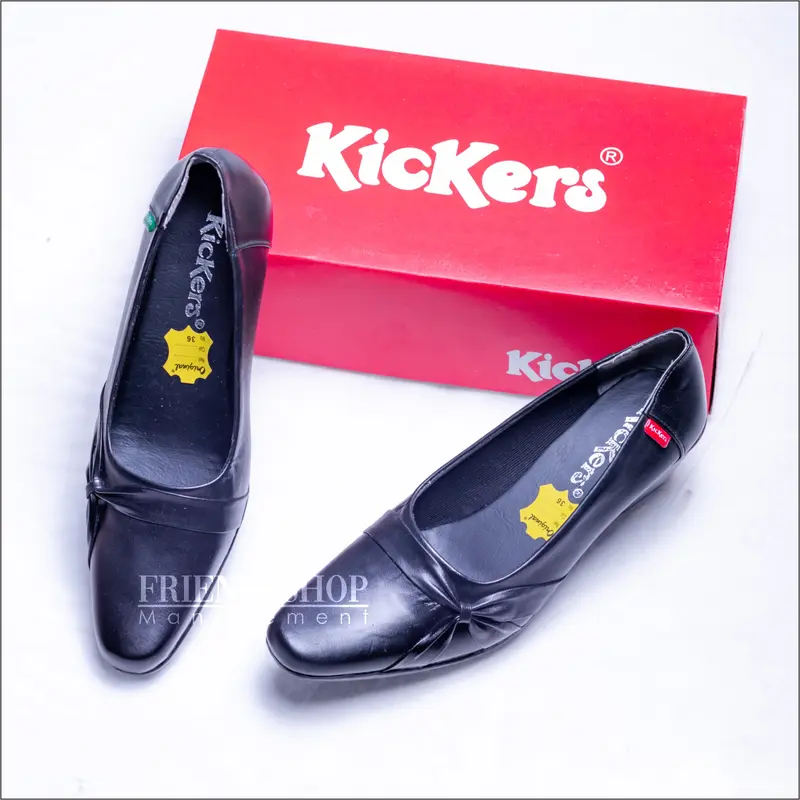 Sepatu Pantofel Cewek Sepatu Kickers Sepatu Kerja Sepatu Formal Sepatu Kickers Sepatu Bahan Kulit Asli 1