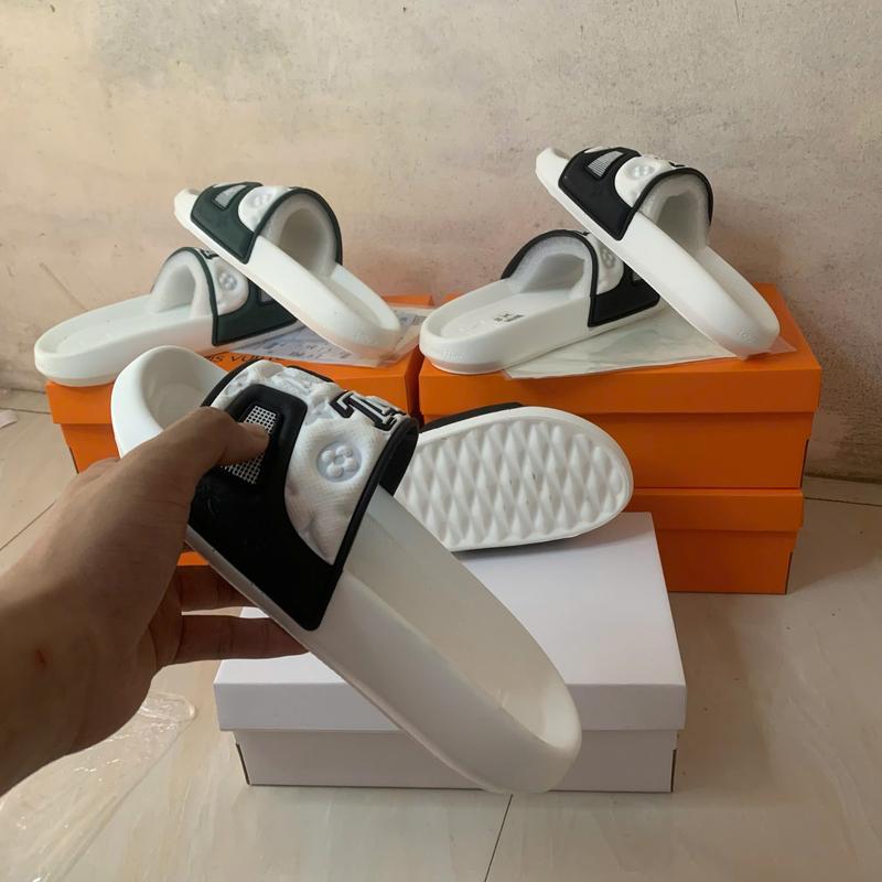 Dép đế bánh mỳ hàng fullbox Trắng Đen cho các anh em 0