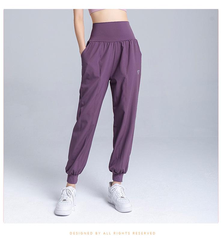 Product Introduction of Loose Sweatpants Women's Running Thin Pants High Waist Fast Dry Yoga Pants 10