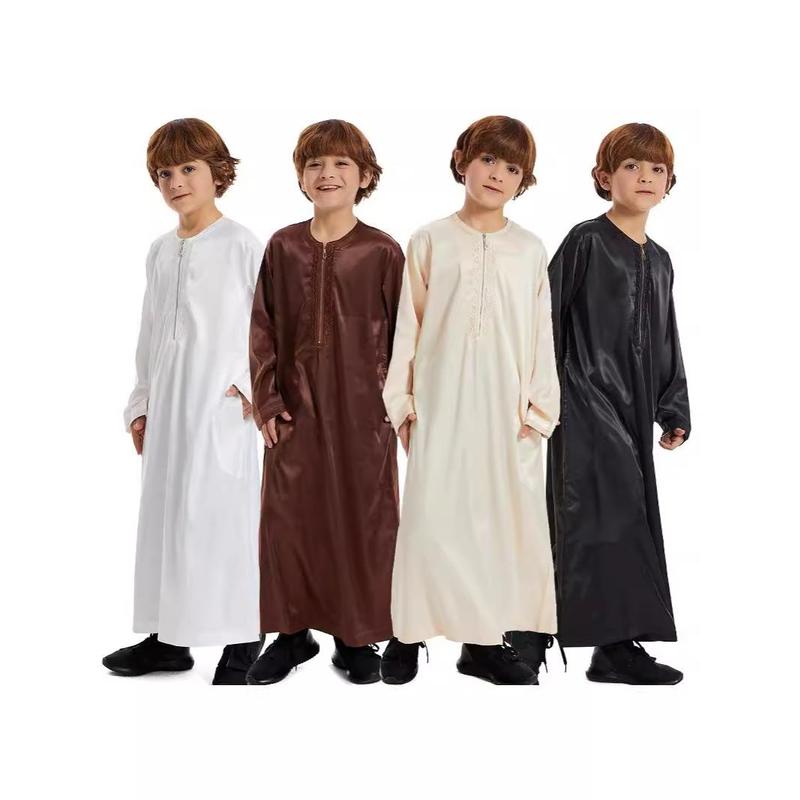 Middle East Dubai Southeast Asia Children's Robe Children's Boys Robe Spot New Th880 Comfortable Hot Sale 0