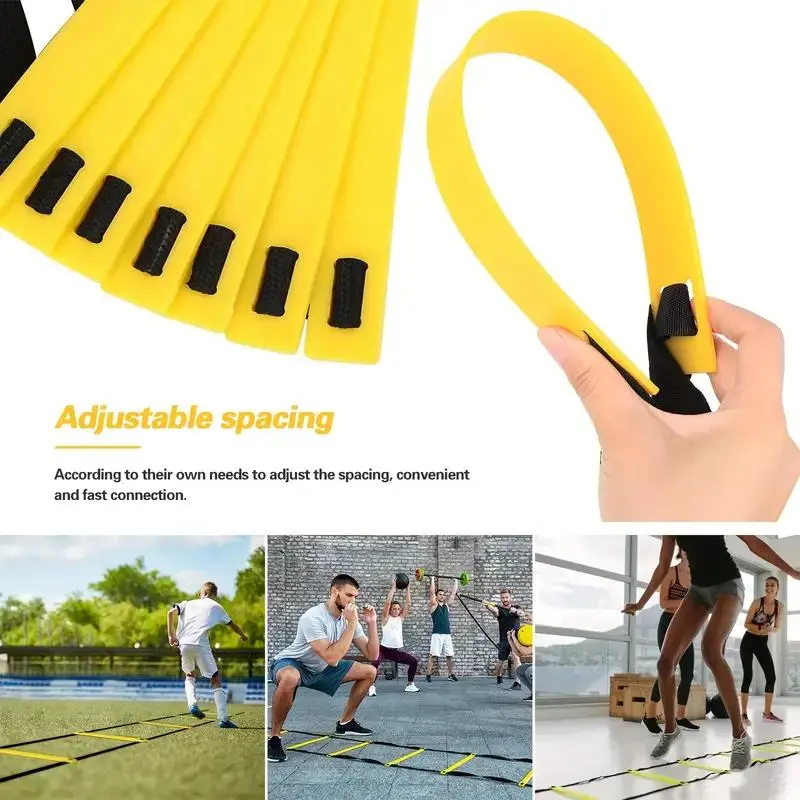 Agility Ladder with 4 Ground Nails, 1 Set Speed Agility Training Equipment, Fitness Training Equipment for Home Gym, Workout Equipment for Men and Women 2