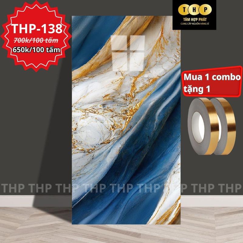50 miếng dán tường  cao cấp THP phủ nhựa pvc vân đá sẵn keo bóc dán siêu chắc chắn , trang trí tường decor phòng dcal