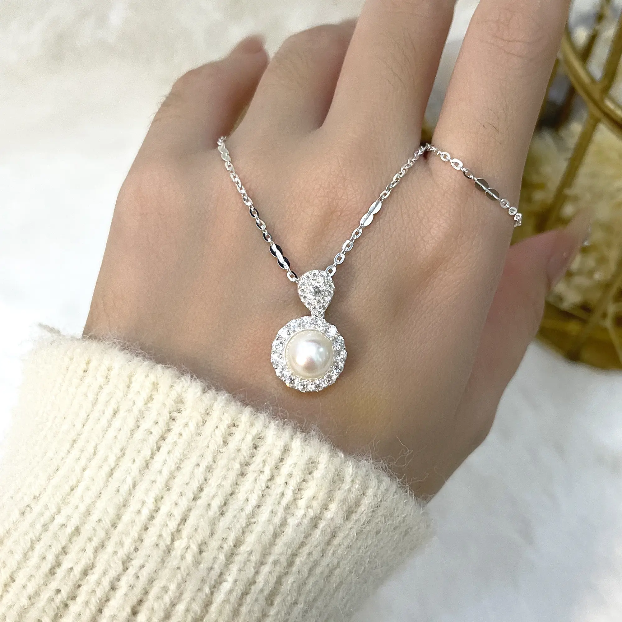 Dây chuyền ngọc trai NE132 - Hoang Gia Pearl