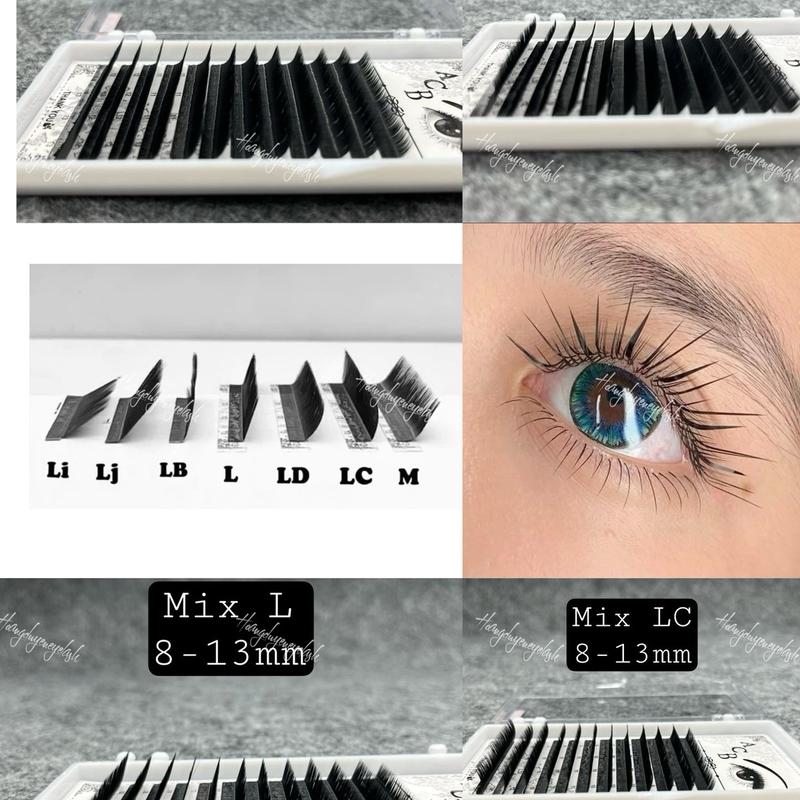  Mi 0.7 Cong M L LD Li Lj LB LC -Mi Khay ACB -Lông Mi khay -Mi Cong Gãy -Dụng Cụ Nối Mi -Hoàng Duyên Eyelash -Trang Điểm -Nữ Cosmetic Mỹ Phẩm 