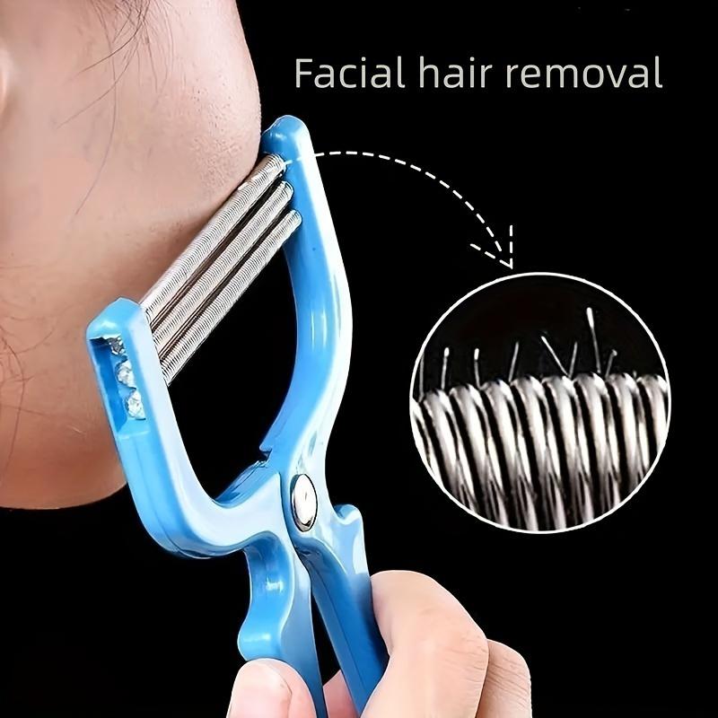 1pc Waterproof Facial Hair Remover Spring Epilator – Unscented, Manual Face…